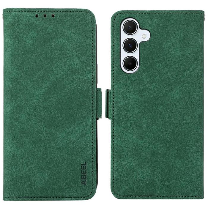 ABEEL - ABEEL Mobilfodral för Samsung Galaxy S26 Plus Konstläder Ställ - Grön