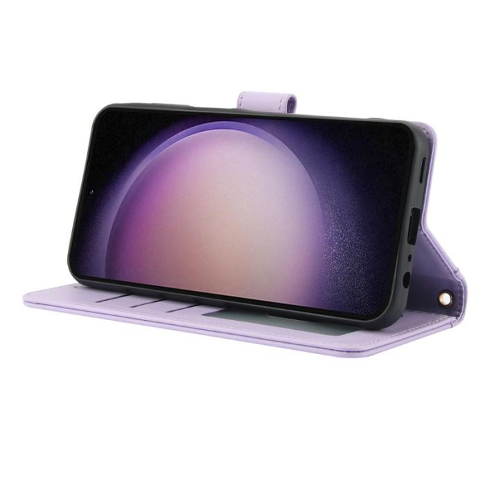 OEM - Plånboksfodral för Samsung Galaxy S26 Plus Konstläder Ställ - Lila