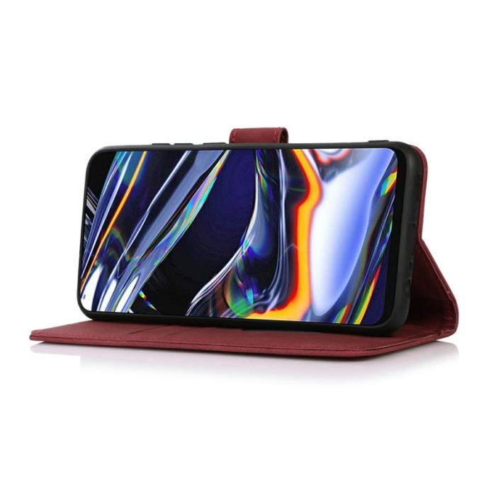 KHAZNEH - KHAZNEH Plånboksfodral för Samsung Galaxy S26 Plus Konstläder Ställ - Röd