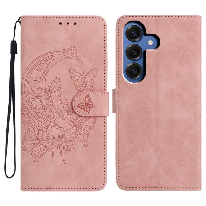 OEM - Plånboksfodral för Samsung Galaxy S26 Plus Konstläder Ställ - Roséguld