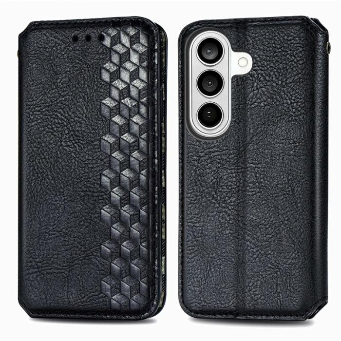 OEM - Plånboksfodral för Samsung Galaxy S26 Plus Konstläder - Svart