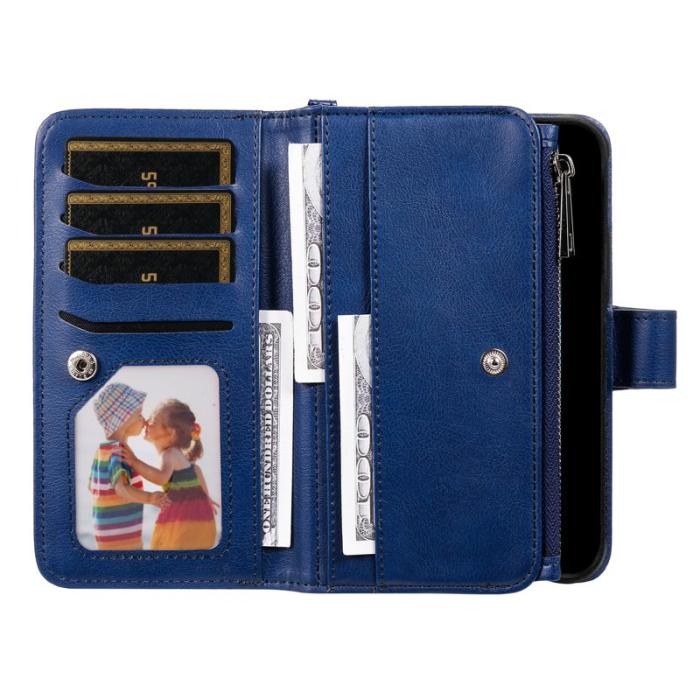 OEM - Plånboksfodral för Samsung Galaxy S26 Plus Magnetiskt Konstläder - Blå