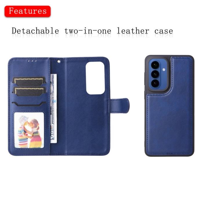 OEM - Plånboksfodral för Samsung Galaxy S26 Plus Magnetiskt Konstläder - Blå