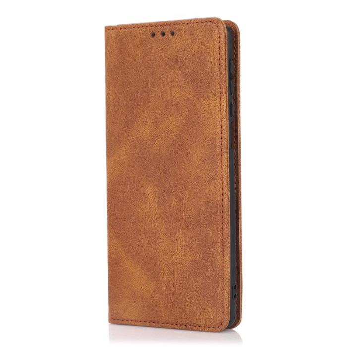OEM - Plånboksfodral för Samsung Galaxy S26 Plus Magnetiskt Konstläder - Brun