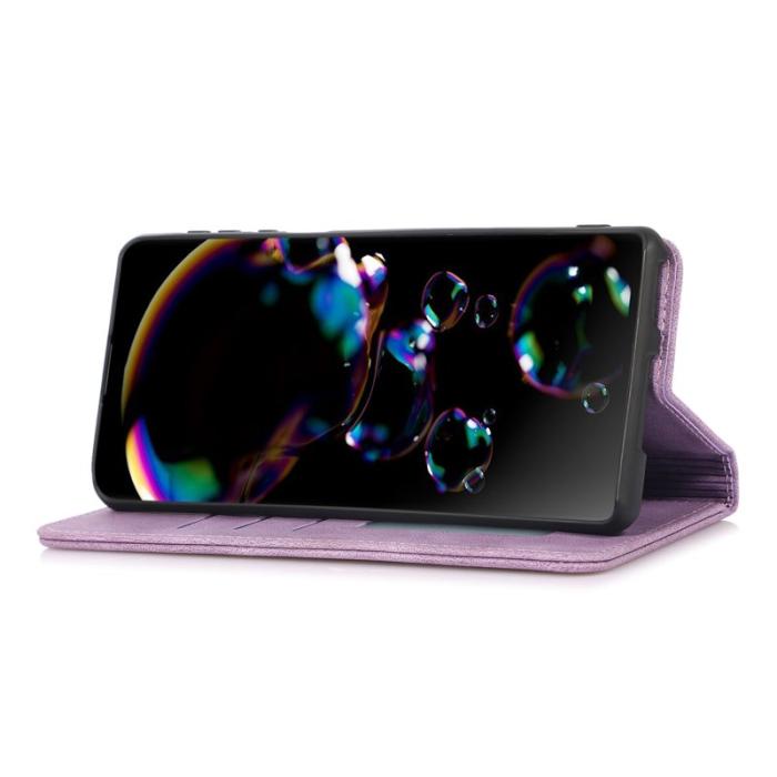 OEM - Plånboksfodral för Samsung Galaxy S26 Plus Magnetiskt Konstläder - Lila