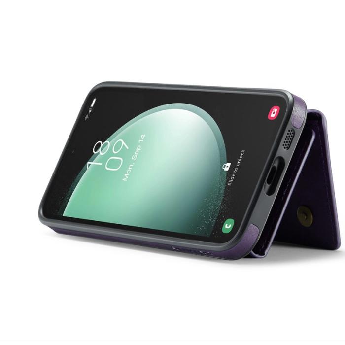 DG.MING - DG.Ming Mobilfodral för Samsung Galaxy S26 Plus Magnetiskt Äkta läder - Lila
