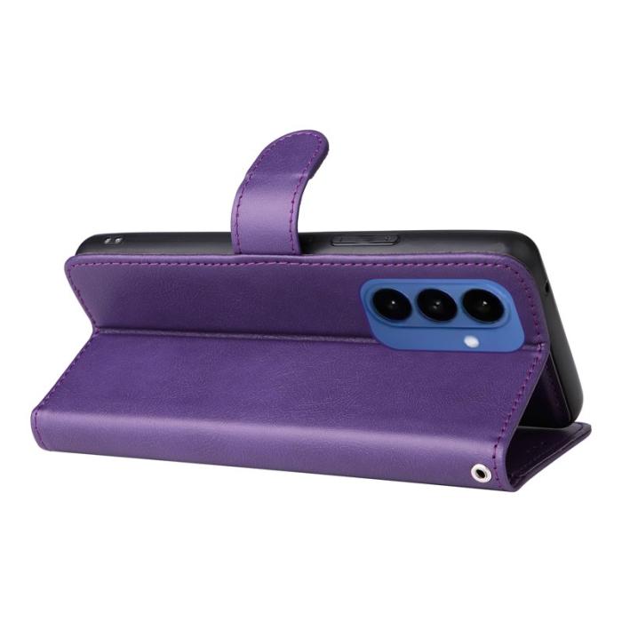 OEM - Plånboksfodral för Samsung Galaxy S26 Plus Magnetiskt Äkta läder - Lila