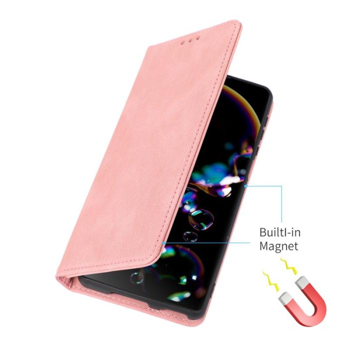 OEM - Plånboksfodral för Samsung Galaxy S26 Plus Magnetiskt Konstläder - Roséguld