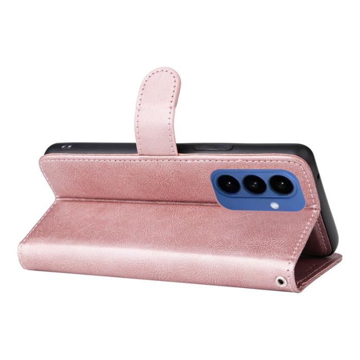 OEM - Plånboksfodral för Samsung Galaxy S26 Plus Magnetiskt Äkta läder - Roséguld