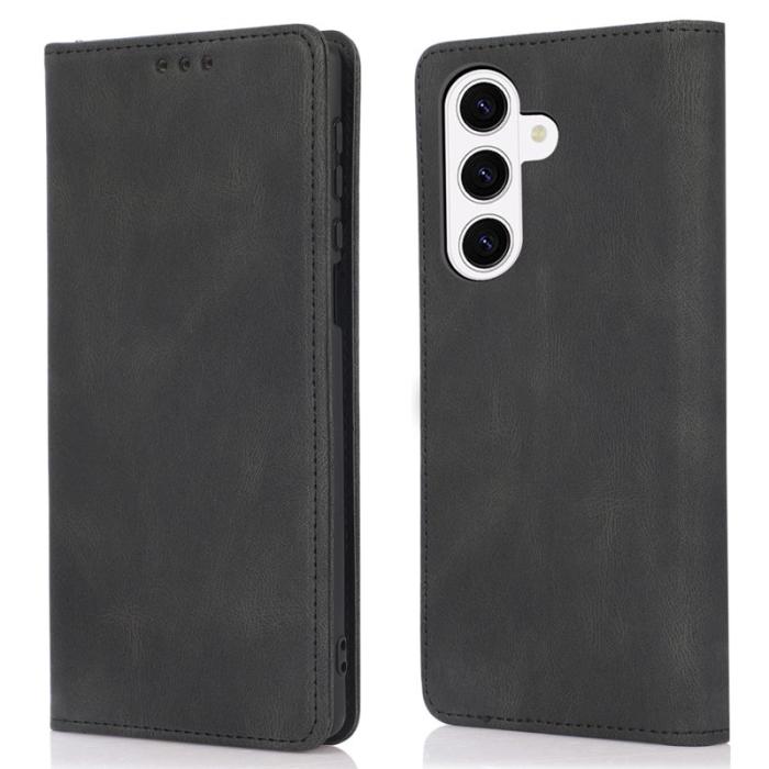 OEM - Plånboksfodral för Samsung Galaxy S26 Plus Magnetiskt Konstläder - Svart