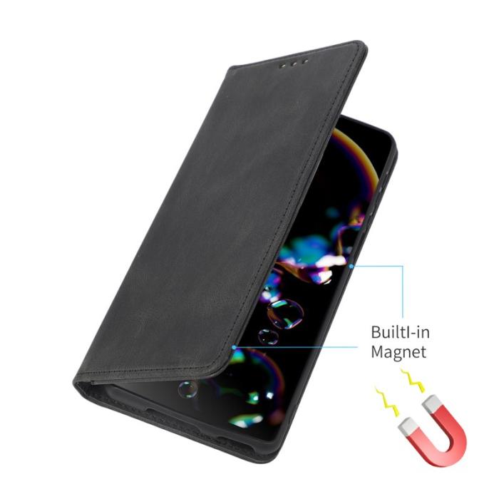 OEM - Plånboksfodral för Samsung Galaxy S26 Plus Magnetiskt Konstläder - Svart