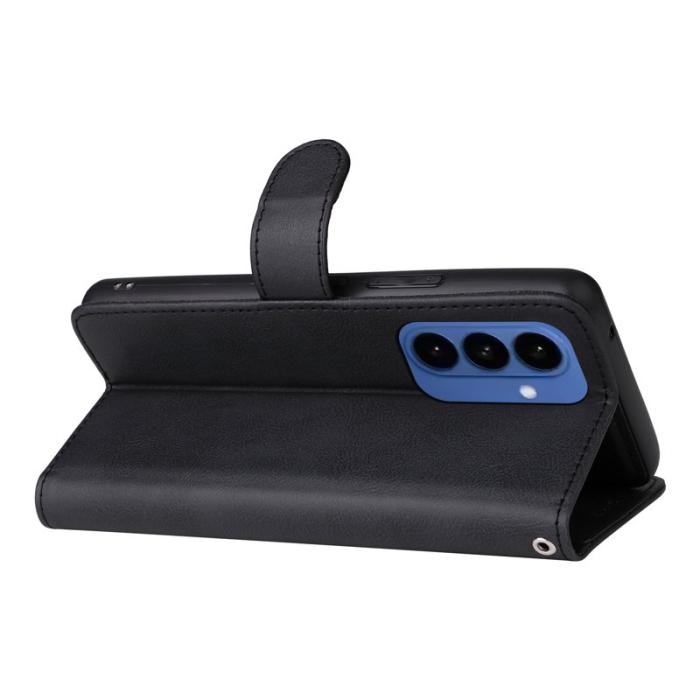 OEM - Plånboksfodral för Samsung Galaxy S26 Plus Magnetiskt Äkta läder - Svart