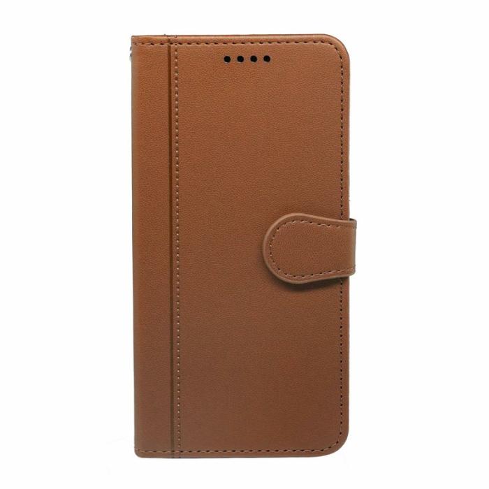 OEM - Plånboksfodral för Samsung Galaxy S26 Plus Magnetiskt Konstläder - Brun