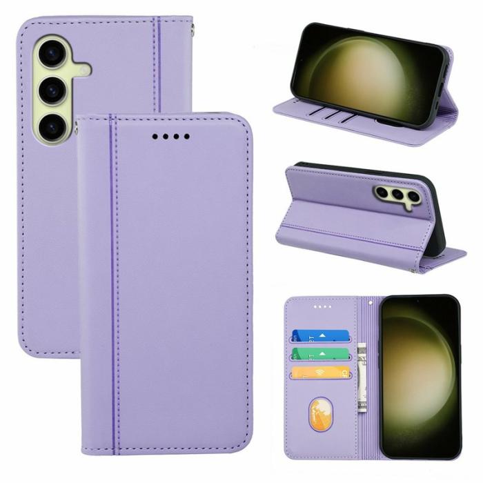 OEM - Plånboksfodral för Samsung Galaxy S26 Plus Magnetiskt Konstläder - Lila