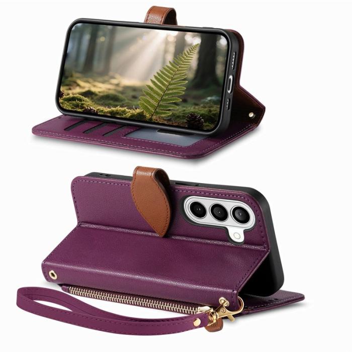 OEM - Mobilfodral för Samsung Galaxy S26 Plus Magnetiskt Konstläder - Lila