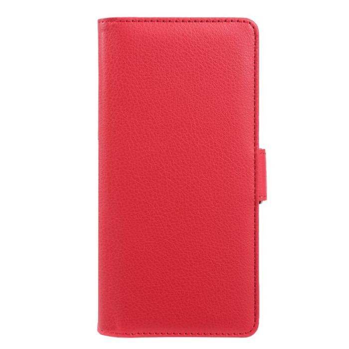 OEM - Plånboksfodral för Samsung Galaxy S26 Plus Magnetiskt Konstläder - Röd