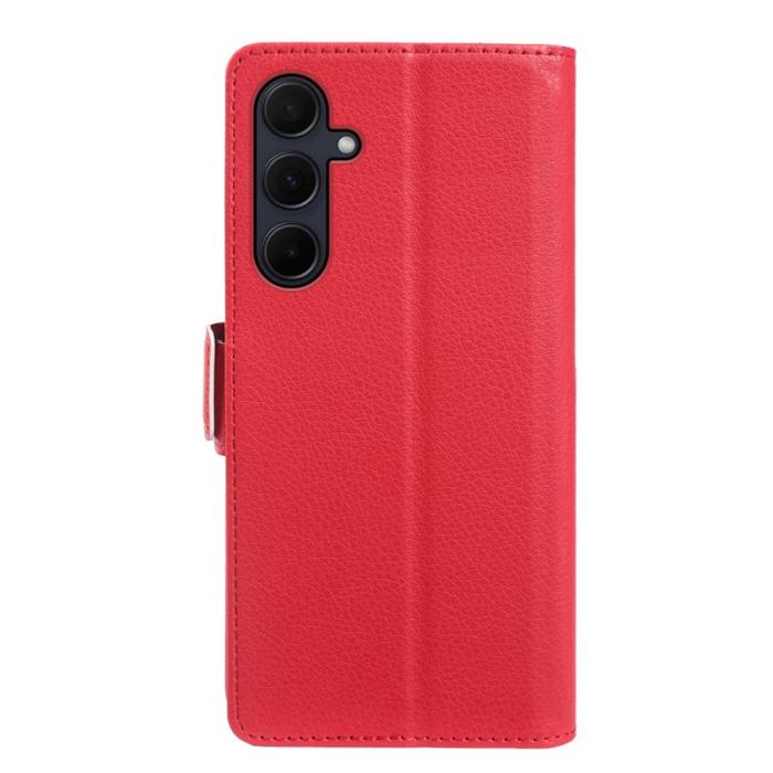 OEM - Plånboksfodral för Samsung Galaxy S26 Plus Magnetiskt Konstläder - Röd