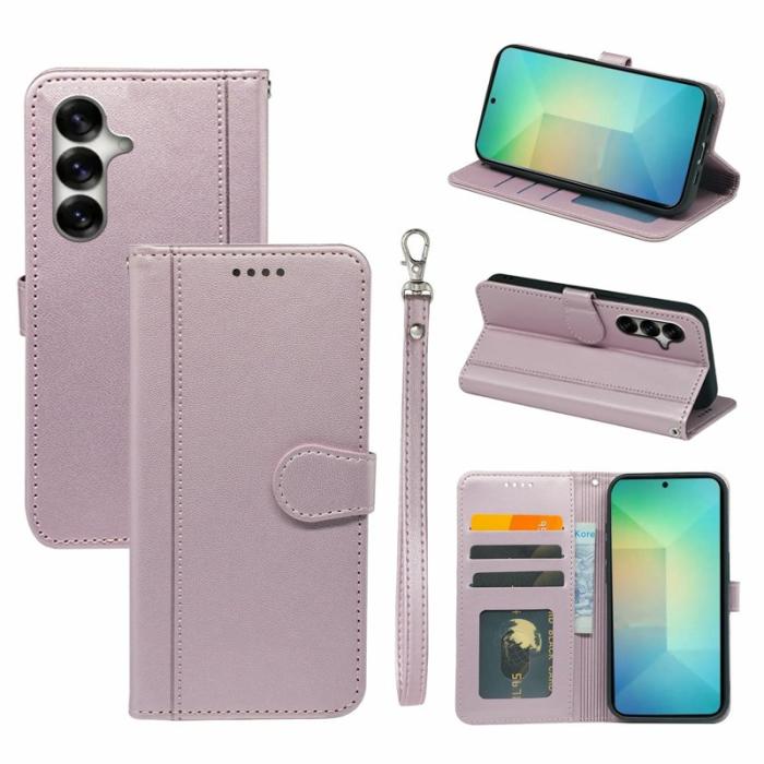 OEM - Plånboksfodral för Samsung Galaxy S26 Plus Magnetiskt Konstläder - Roséguld