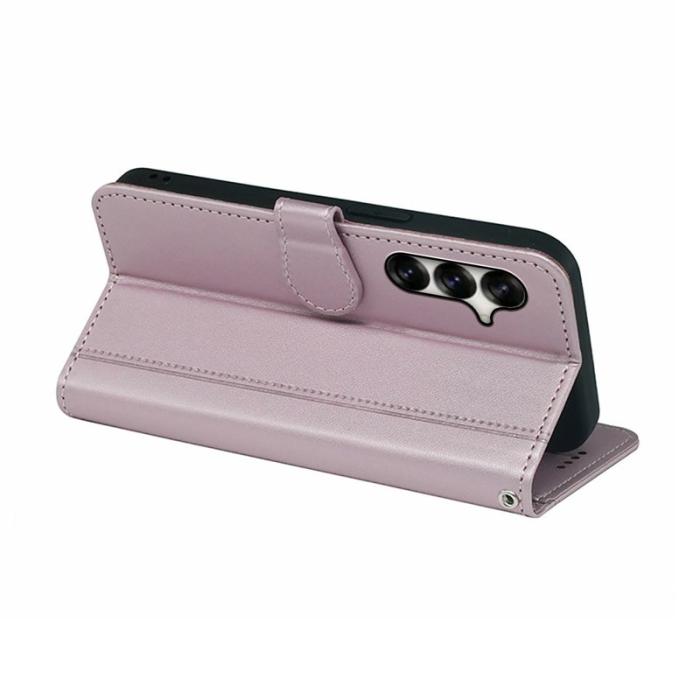 OEM - Plånboksfodral för Samsung Galaxy S26 Plus Magnetiskt Konstläder - Roséguld