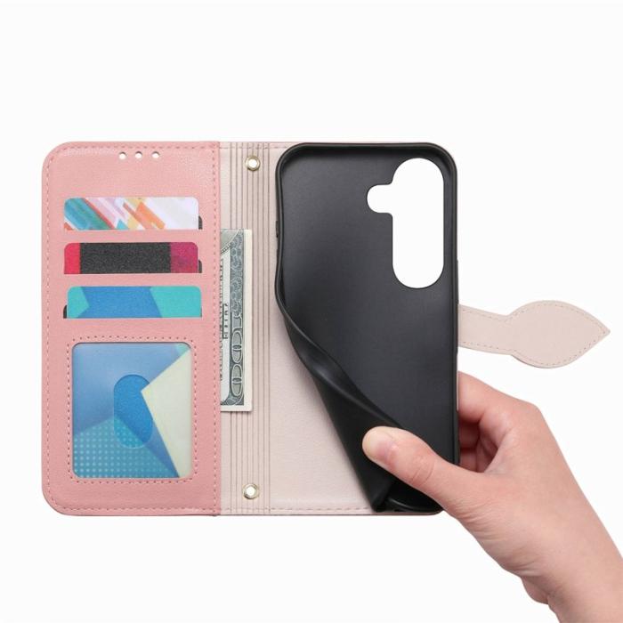 OEM - Mobilfodral för Samsung Galaxy S26 Plus Magnetiskt Konstläder - Roséguld