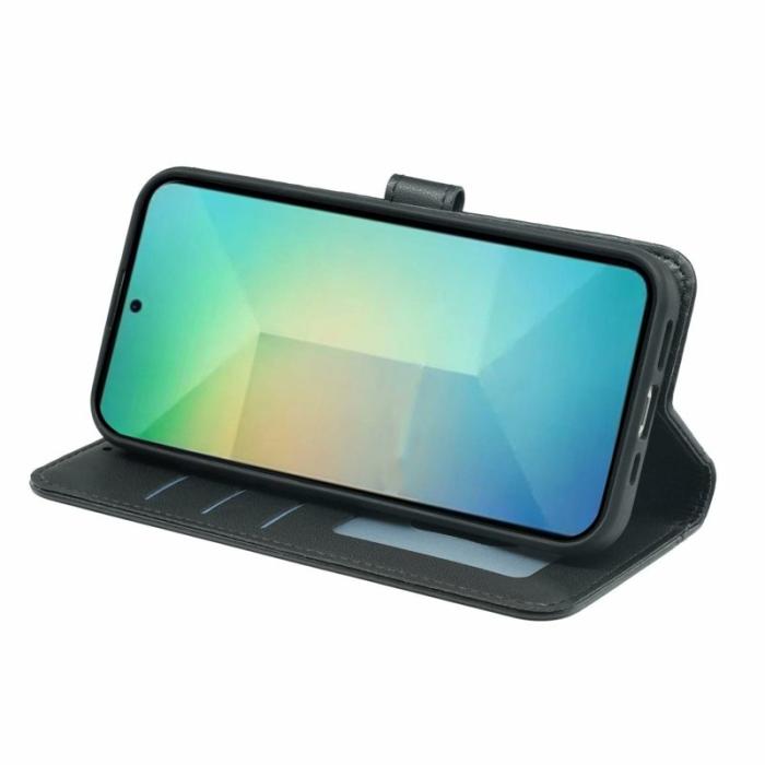 OEM - Plånboksfodral för Samsung Galaxy S26 Plus Magnetiskt Konstläder - Svart