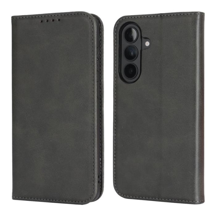 OEM - Mobilfodral för Samsung Galaxy S26 Plus Magnetiskt Konstläder - Svart