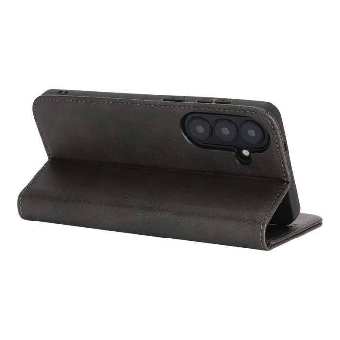 OEM - Mobilfodral för Samsung Galaxy S26 Plus Magnetiskt Konstläder - Svart