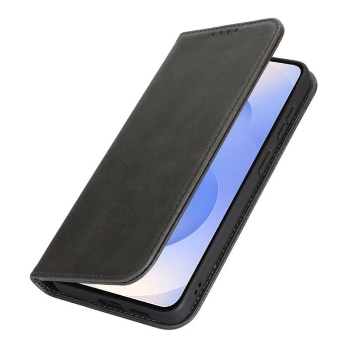 OEM - Mobilfodral för Samsung Galaxy S26 Plus Magnetiskt Konstläder - Svart