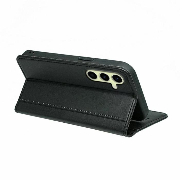 OEM - Plånboksfodral för Samsung Galaxy S26 Plus Magnetiskt Konstläder - Svart