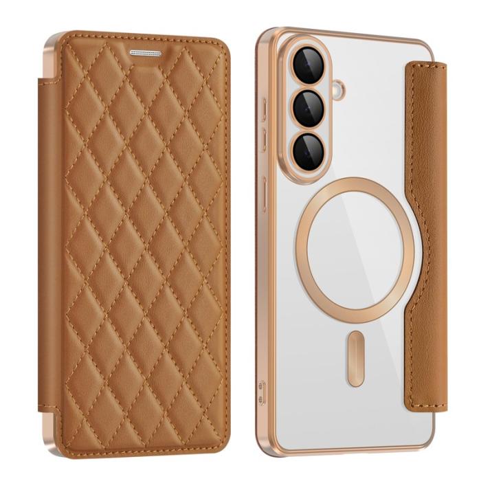 OEM - Mobilfodral för Samsung Galaxy S26 Plus Magnetiskt RFID - Brun