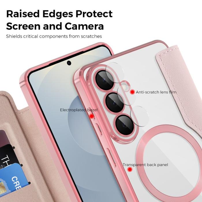 OEM - Mobilfodral för Samsung Galaxy S26 Plus Magnetiskt RFID - Rosa