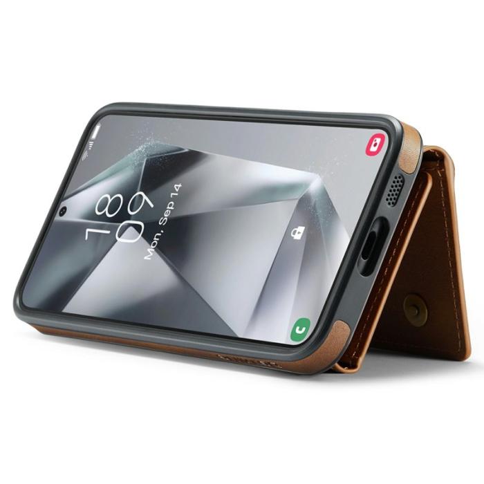 DG.MING - DG.Ming Plånboksfodral för Samsung Galaxy S26 Plus RFID Blocking - Brun