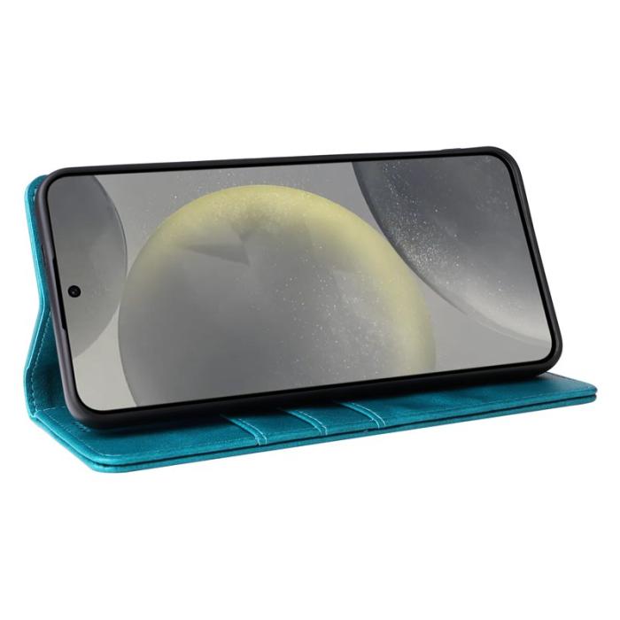 OEM - Plånboksfodral för Samsung Galaxy S26 Plus RFID Blocking Konstläder - Blå