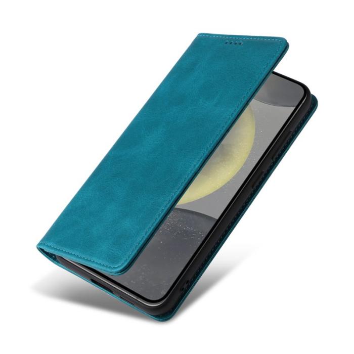 OEM - Plånboksfodral för Samsung Galaxy S26 Plus RFID Blocking Konstläder - Blå