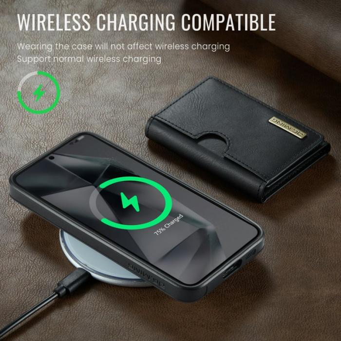 DG.MING - DG.Ming Plånboksfodral för Samsung Galaxy S26 Plus RFID Blocking - Svart