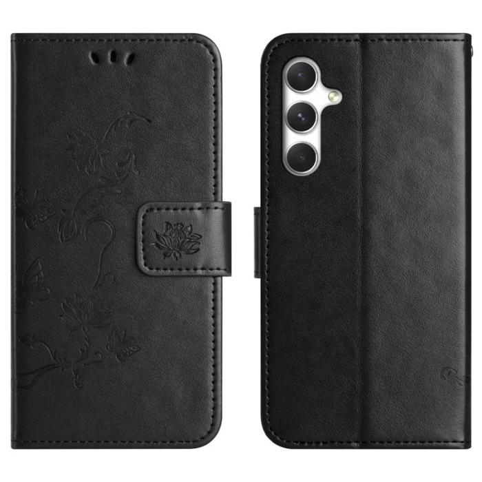 OEM - Plånboksfodral för Samsung Galaxy S26 Plus Ställ Konstläder - Svart