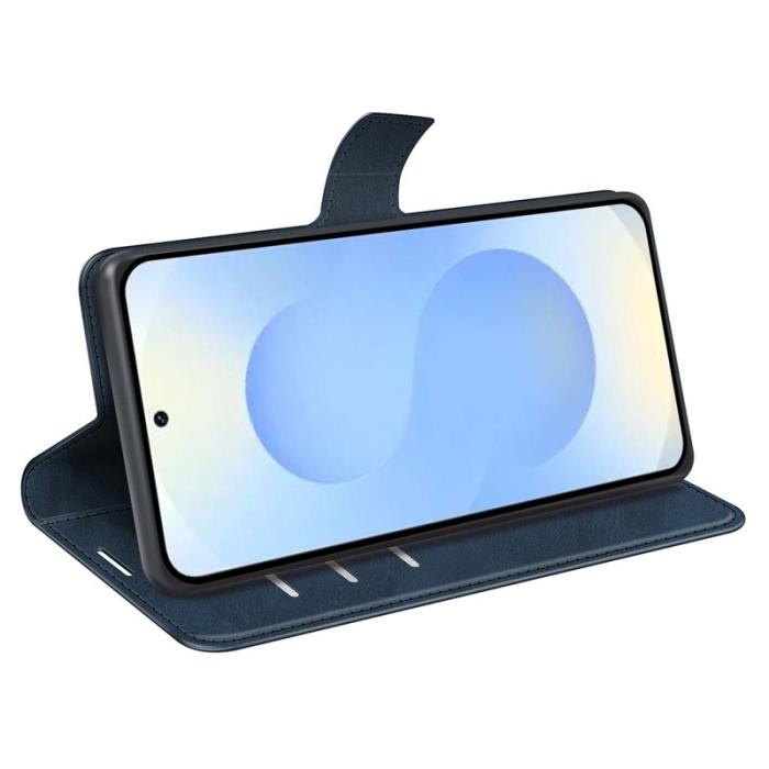 OEM - Mobilfodral för Samsung Galaxy S26 Plus Ställfunktion Konstläder - Blå