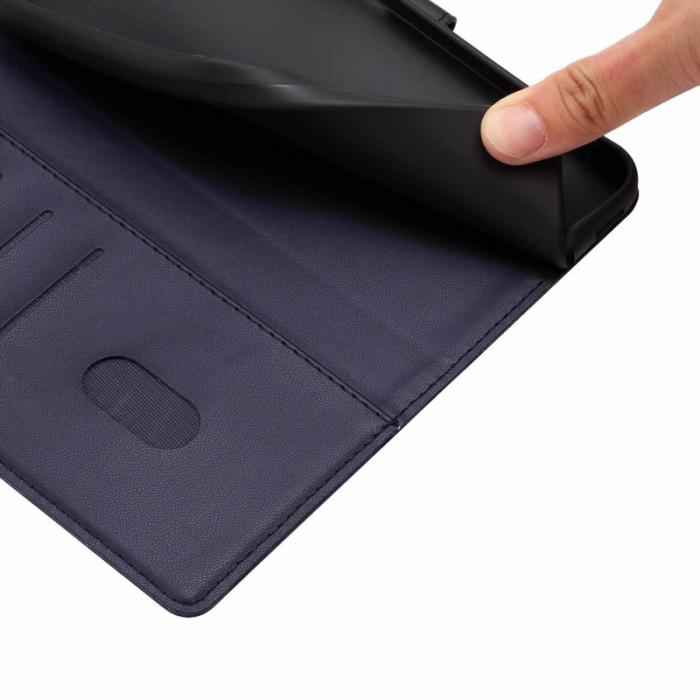 OEM - Plånboksfodral för Samsung Galaxy S26 Plus Ställfunktion Konstläder - Blå