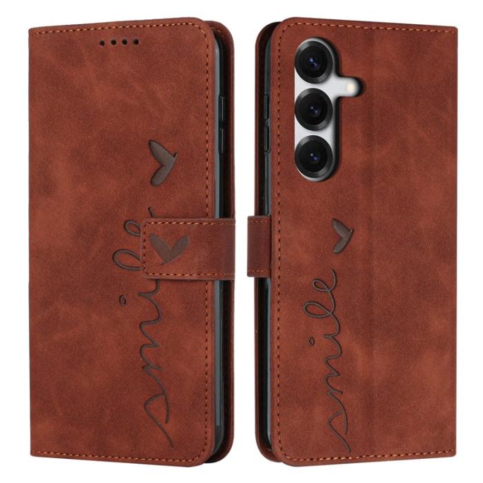 OEM - Mobilfodral för Samsung Galaxy S26 Plus Ställfunktion Konstläder - Brun