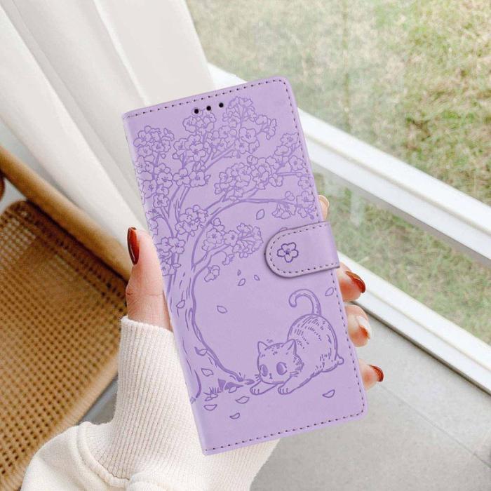 OEM - Plånboksfodral för Samsung Galaxy S26 Plus Ställfunktion Konstläder - Lila