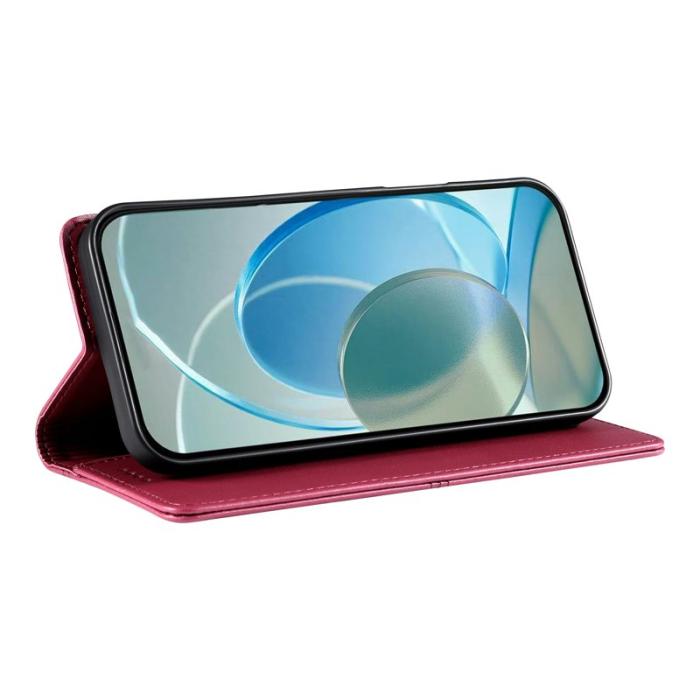 OEM - Plånboksfodral för Samsung Galaxy S26 Plus Ställfunktion Konstläder - Röd