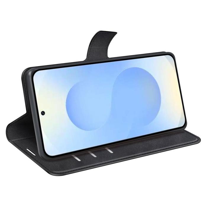 OEM - Mobilfodral för Samsung Galaxy S26 Plus Ställfunktion Konstläder - Svart