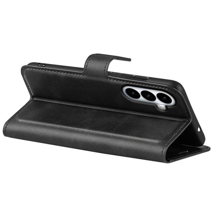 OEM - Mobilfodral för Samsung Galaxy S26 Plus Ställfunktion Konstläder - Svart
