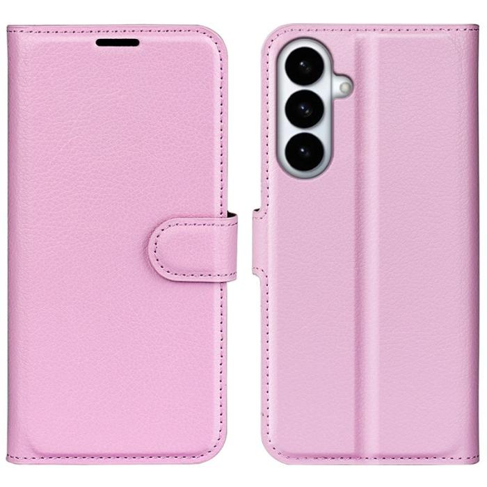 OEM - Plånboksfodral för Samsung Galaxy S26 Plus Stativ Konstläder - Rosa