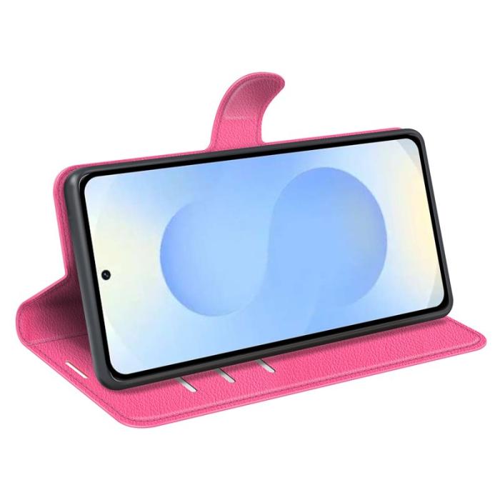 OEM - Plånboksfodral för Samsung Galaxy S26 Plus Stativ Konstläder - Rosa