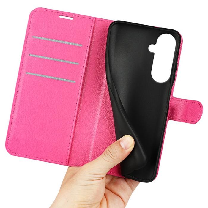 OEM - Plånboksfodral för Samsung Galaxy S26 Plus Stativ Konstläder - Rosa