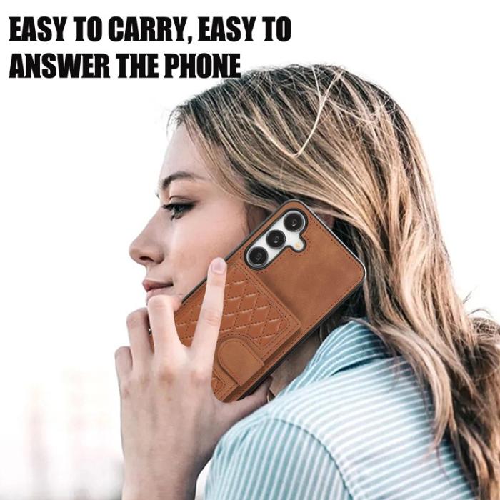 OEM - Mobilfodral för Samsung Galaxy S26 Plus TPU + Konstläder - Brun