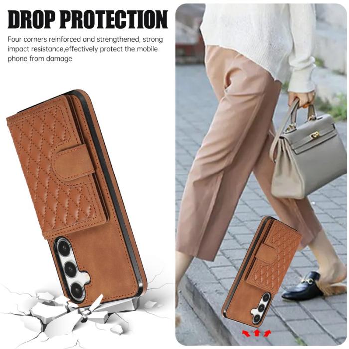 OEM - Mobilfodral för Samsung Galaxy S26 Plus TPU + Konstläder - Brun