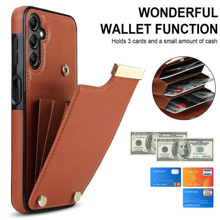 OEM - Mobilfodral för Samsung Galaxy S26 Plus TPU + Konstläder - Brun