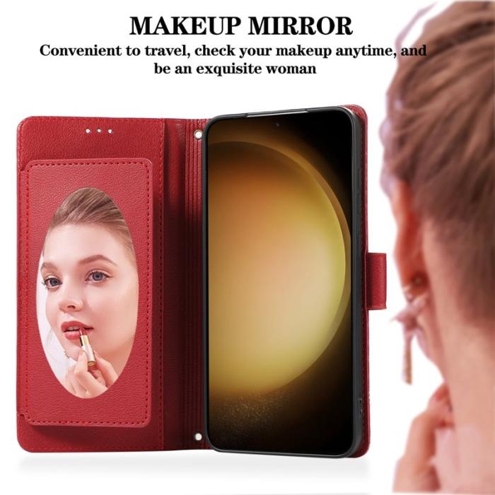 OEM - Mobilfodral för Samsung Galaxy S26 Plus TKonstläder - Röd